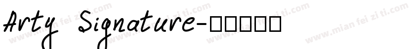 Arty Signature字体转换